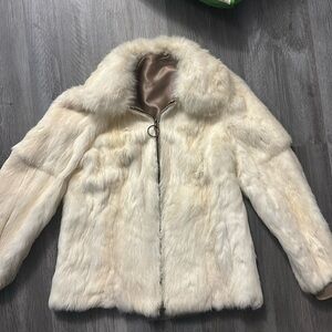 incredible vintage rabbit fur coat
